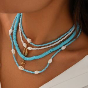 Bohemian pearl necklace