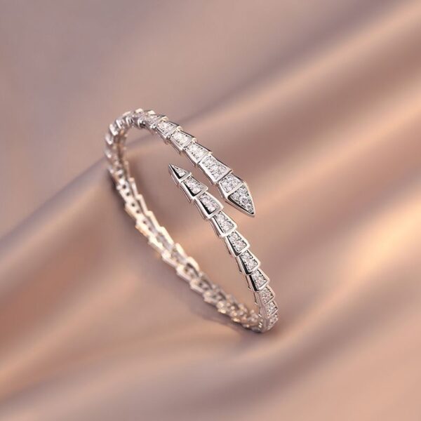 Seryo Full Diamond Snake Bracelet - Image 3